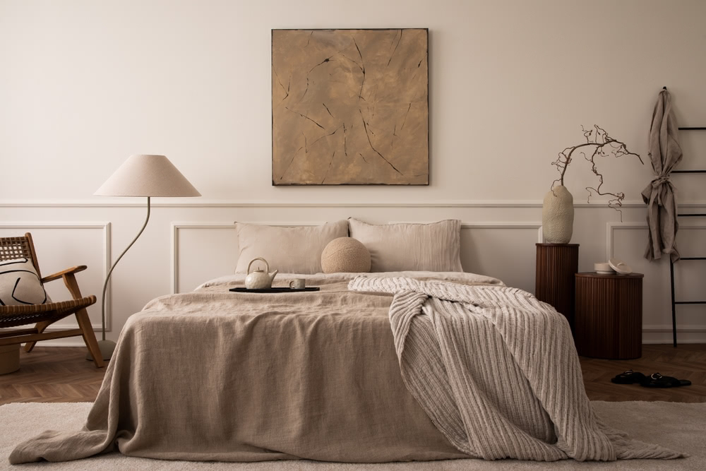 Come arredare una camera da letto? 5 Immagine di camera da letto grigia 1