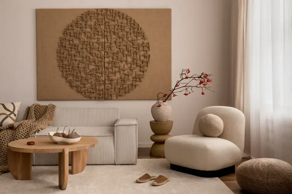 Quali sono le palette di colori per la casa di tendenza per il 2024? 2 Immagine di casa beige design