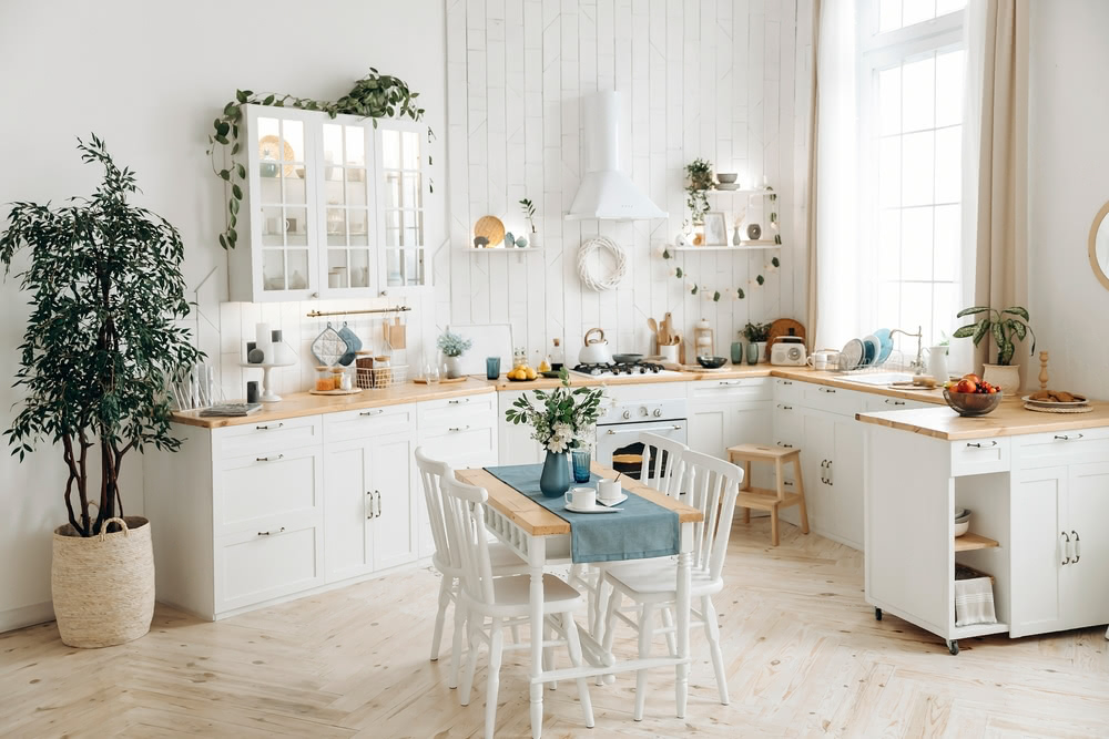Stile scandinavo: un tocco di classe in una casa moderna 2 Immagine di cucina rustica bianca 1