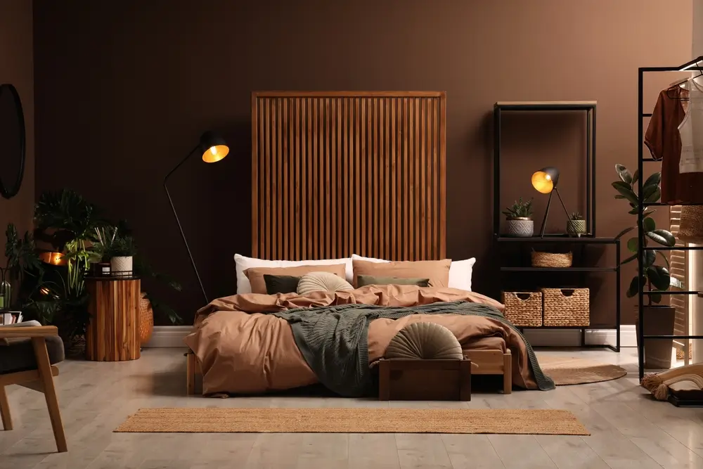 Come scegliere la giusta testiera per il letto? 6 Immagine di letto etnico