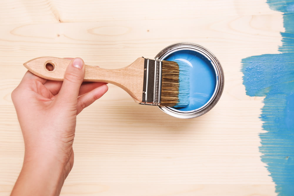 Giallo e petrolio: abbinamento di grande stile 2 Immagine di pittura