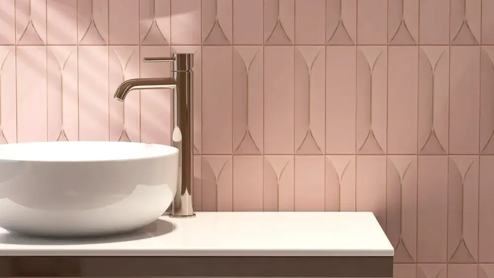 Piastrelle bagno: idee e soluzioni per renderlo più bello 4 Immagine di piastrelle rosa