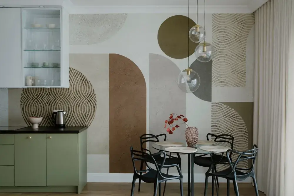 Carta da parati in bagno e in cucina: si o no? 3 Immagine di carta da parati cucina casa