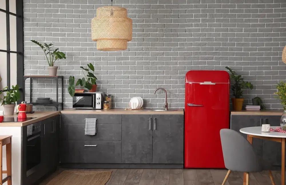 Cucina senza pensili: perché sceglierla? 1 Immagine di vintage cucina casa