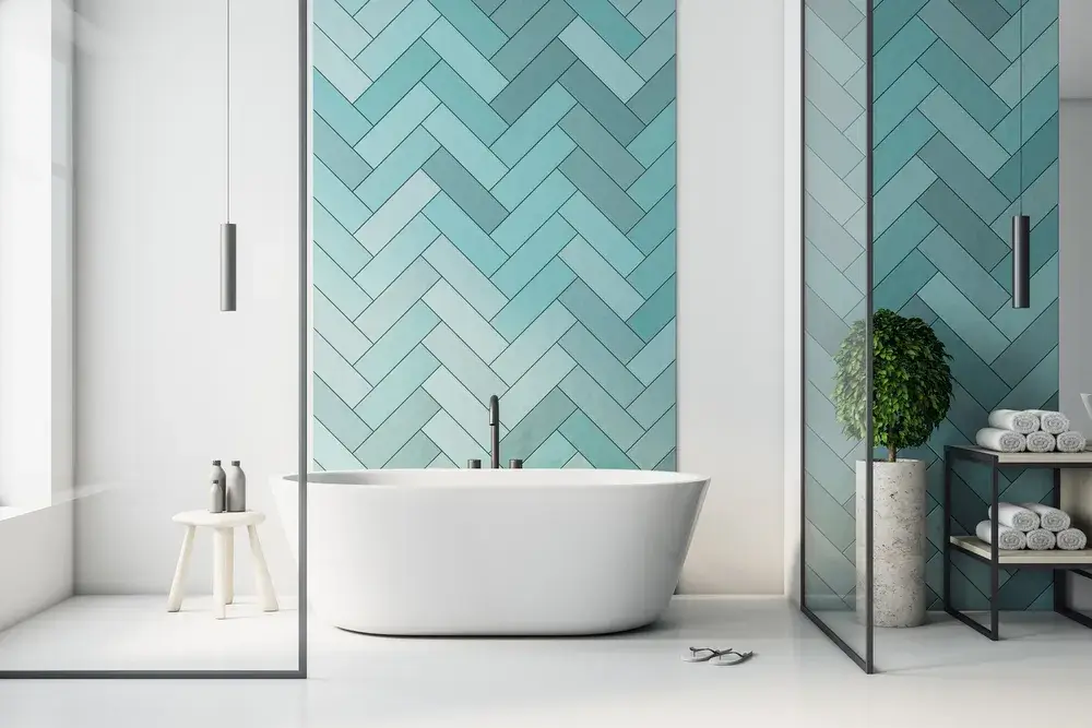 4 Palette di tendenza da utilizzare in casa 4 Immagine di bagno turchese