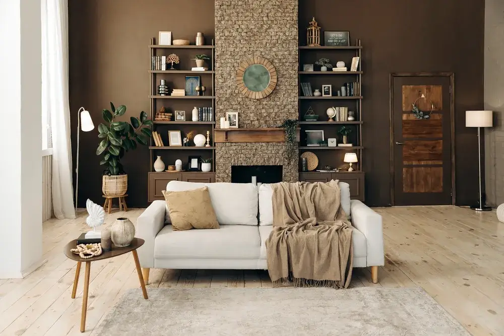 Spazio sprecato: come sfruttare gli angoli della casa? 9 Immagine di libreria casa salone