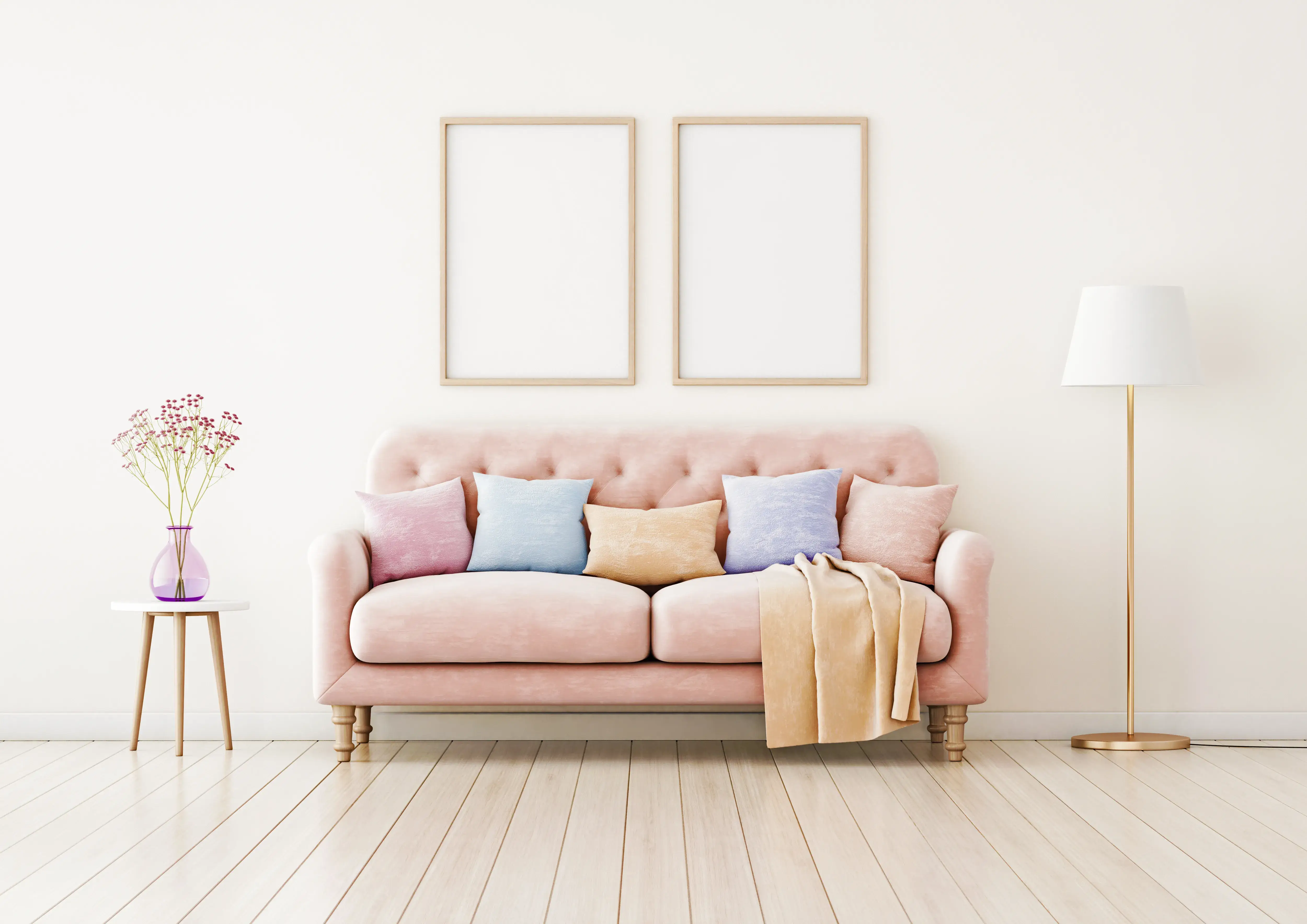 Arredare la casa con colori pastello 4 Immagine di divano pastello
