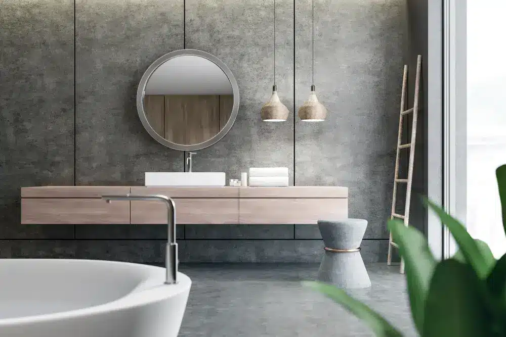 Cemento o microcemento: come inserirlo in casa? 1 Immagine di bagno cemento casa