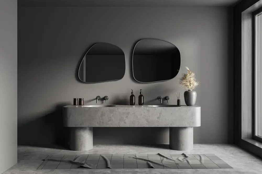 Cemento o microcemento: come inserirlo in casa? 2 Immagine di bagno cemento