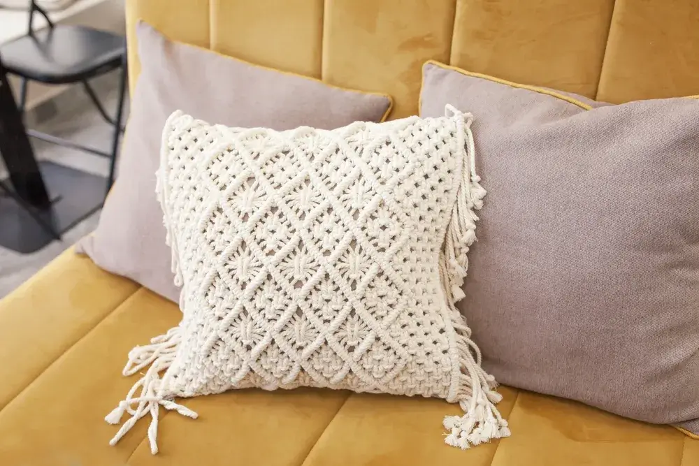 Macramé: decorazione per interni 4 Immagine di cusicno macrame