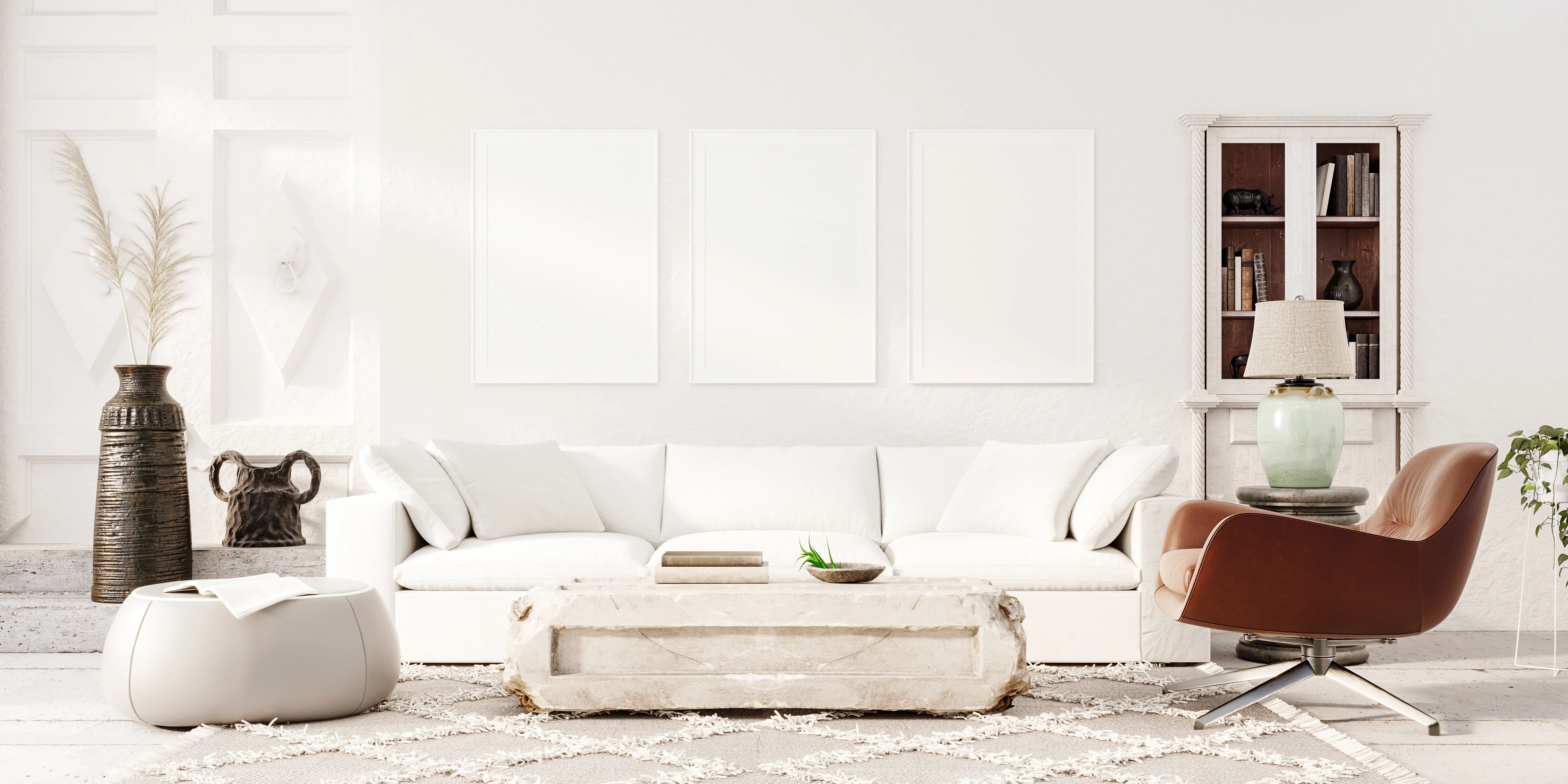 L'eleganza del divano bianco in casa 4 Immagine di divano bianco salone