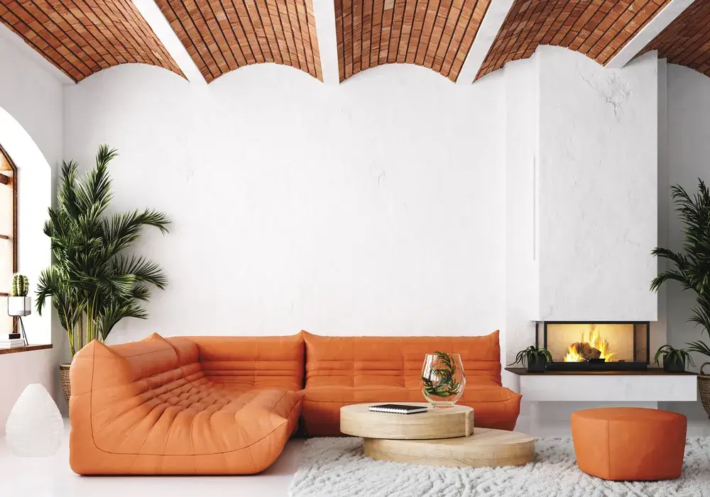 Arancione in casa: come inserirlo senza eccedere 4 Immagine di arancione salone