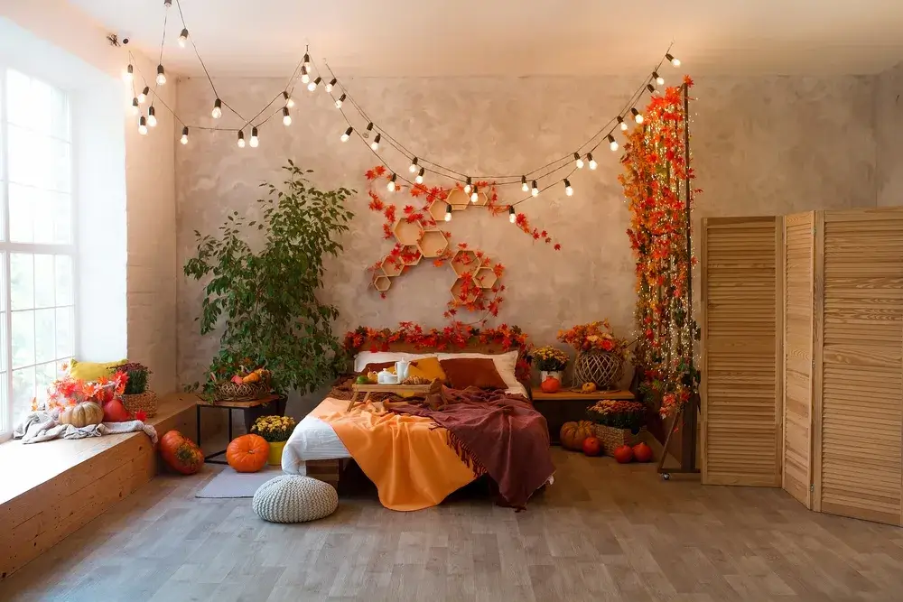 Come trasformare la camera da letto in un rifugio autunnale 8 Immagine di autunnale