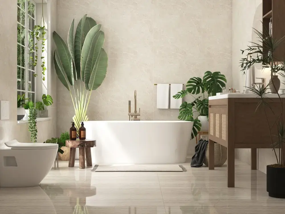Ceramica e ambienti umidi: sinergia tra design, durabilità e sicurezza 4 Immagine di bagno piastrellato