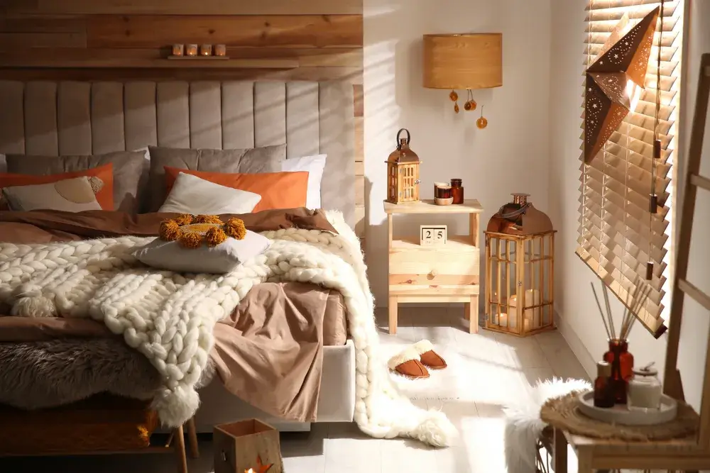 Come trasformare la camera da letto in un rifugio autunnale 3 Immagine di camera da letto