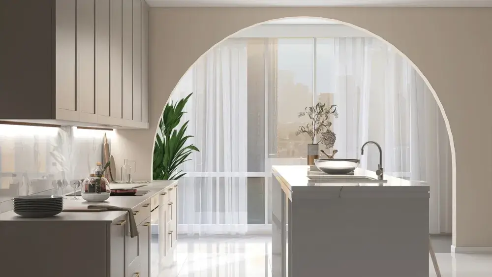 Archi in casa: come sfruttare lo spazio senza chiuderlo completamente 6 Immagine di archi