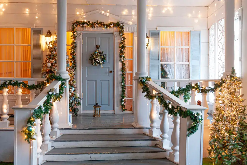 Decorare la porta e l'ingresso per Natale 4 Immagine di ingresso