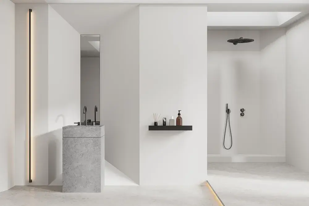 Lavabi a colonna: come creare un bagno moderno 2 Immagine di lavabo a colonna bagno