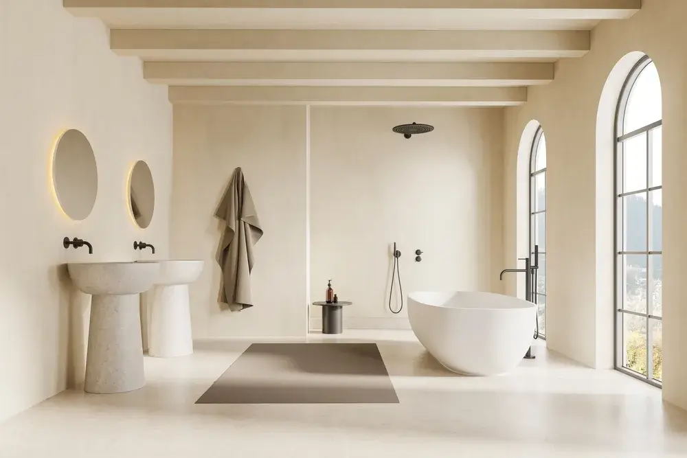 Lavabi a colonna: come creare un bagno moderno 7 Immagine di lavabo a colonna