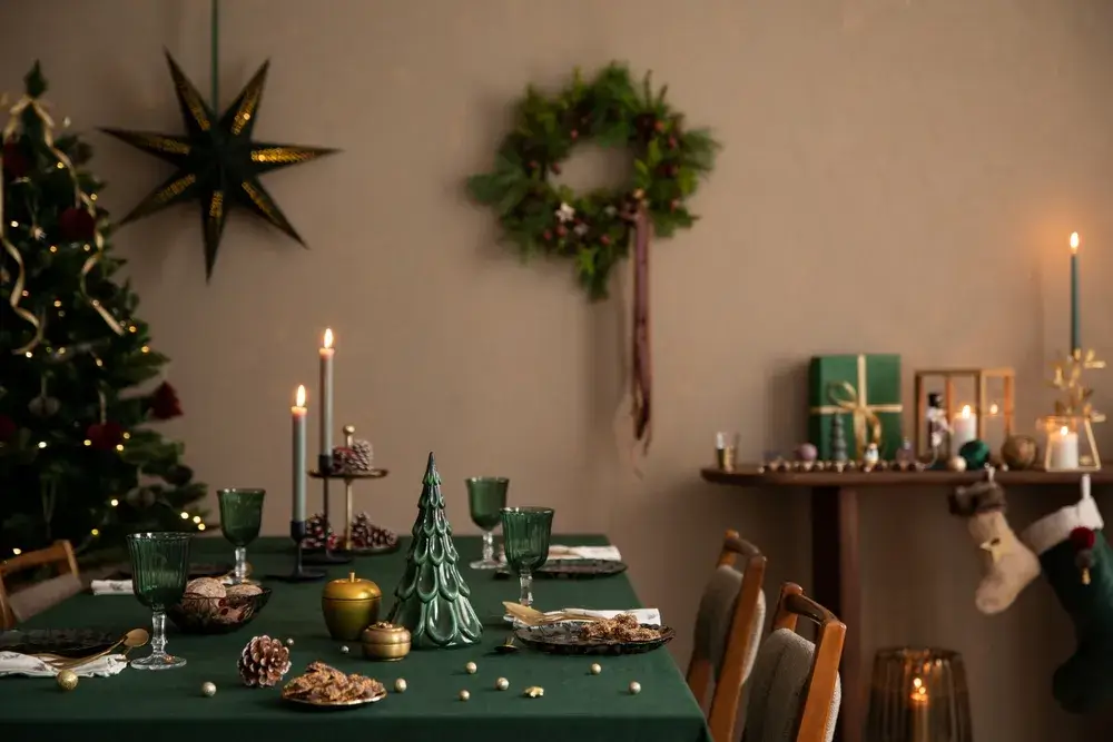 Mise en place natalizia 3 Immagine di tavola di natale