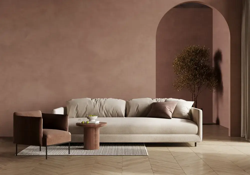 Mocha Mousse Pantone 2025: come inserirlo in casa 3 Immagine di mocha mousse pareti