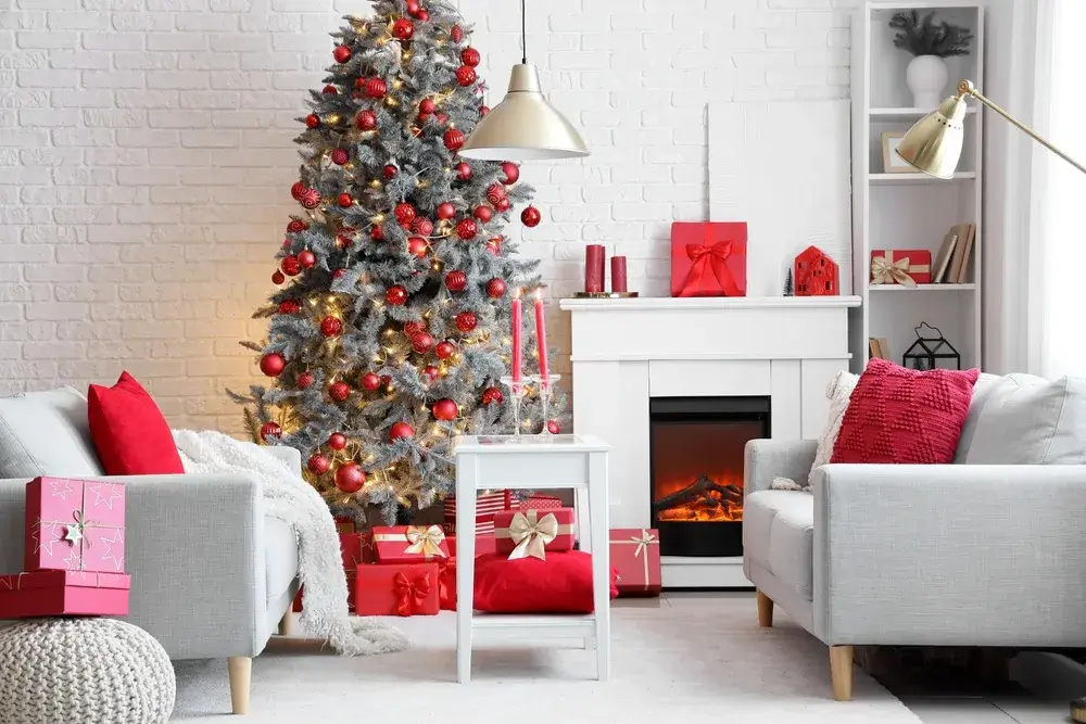 Alberi di Natale per creare la giusta atmosfera in casa 7 Immagine di natale albero camino
